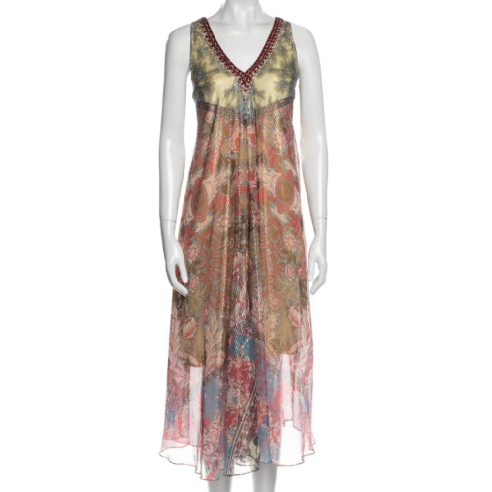 Hemant & Nandita  Metallic Printed Tent Dress